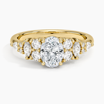 Jacqueline Diamond Ring Yellow Gold 18k Oval Engagement Ring