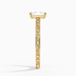 Grove Perfect Fit Engraved Diamond Ring (1/10 ct. tw.) Yellow Gold 18k Radiant Engagement Ring
