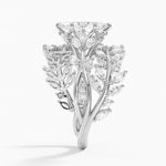 Secret Garden Wrap Diamond Ring Platinum Marquise Engagement Ring