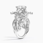 Secret Garden Wrap Diamond Ring Platinum Pear Engagement Ring