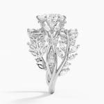 Secret Garden Wrap Diamond Ring Platinum Pear Engagement Ring