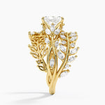 Secret Garden Wrap Diamond Ring Yellow Gold 18k Radiant Engagement Ring