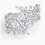 Secret Garden Wrap Diamond Ring Platinum Marquise Engagement Ring