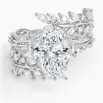 Secret Garden Wrap Diamond Ring Platinum Oval Engagement Ring