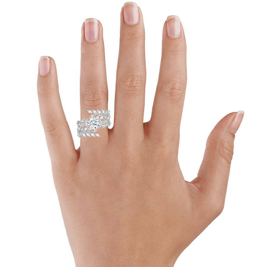 Secret Garden Wrap Diamond Ring Platinum Engagement Ring