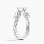 Grand Camellia Diamond Ring Platinum Oval Engagement Ring