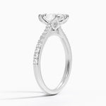 Elodie Cathedral Diamond Ring Platinum Marquise Engagement Ring