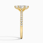 Elodie Cathedral Diamond Ring Yellow Gold 18k Marquise Engagement Ring