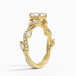 Vintage Secret Garden Diamond Ring (2/3 ct. tw.) Yellow Gold 18k Asscher Engagement Ring