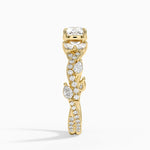Vintage Secret Garden Diamond Ring (2/3 ct. tw.) Yellow Gold 18k Cushion Engagement Ring