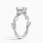 Vintage Secret Garden Diamond Ring (2/3 ct. tw.) Platinum Emerald Engagement Ring