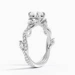 Vintage Secret Garden Diamond Ring (2/3 ct. tw.) Platinum Heart Engagement Ring