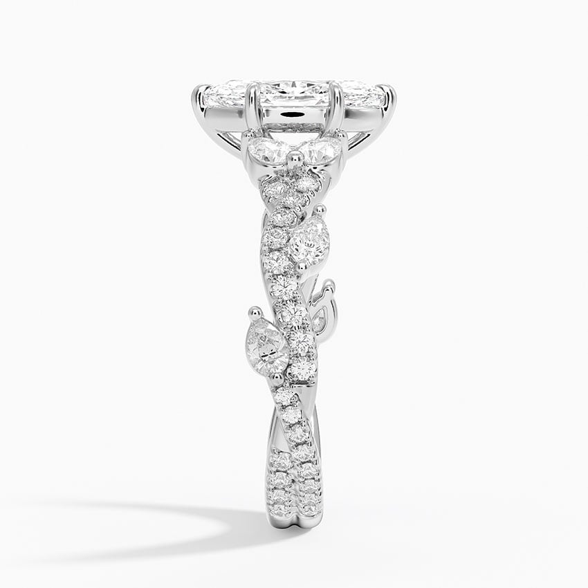Vintage Secret Garden Diamond Ring (2/3 ct. tw.) Platinum Marquise Engagement Ring