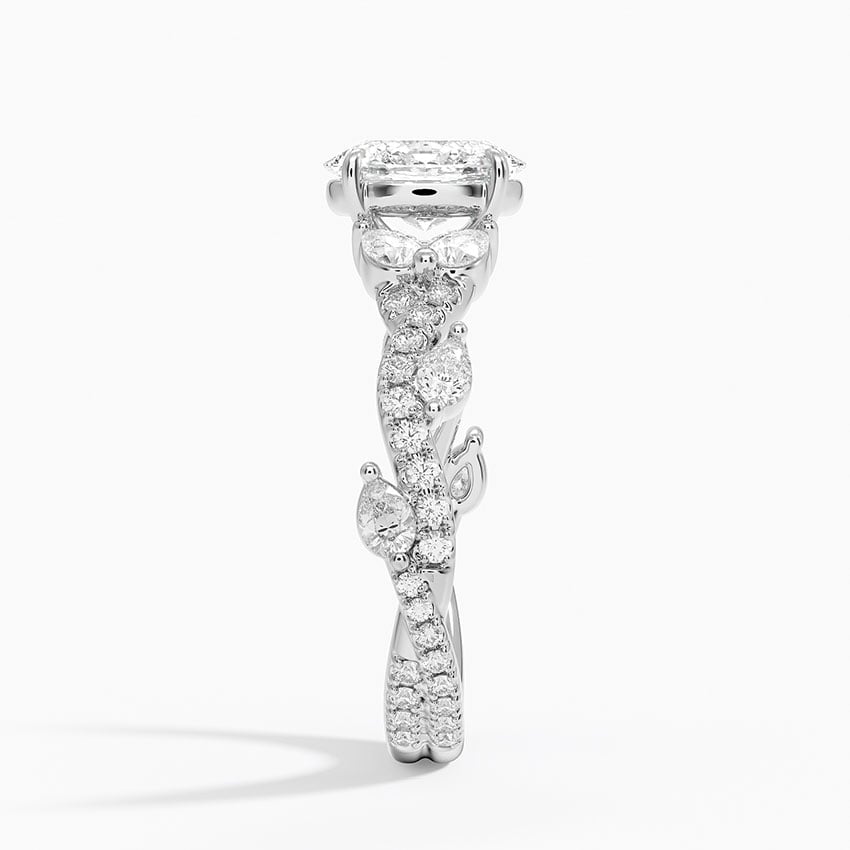 Vintage Secret Garden Diamond Ring (2/3 ct. tw.) Platinum Oval Engagement Ring