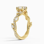 Vintage Secret Garden Diamond Ring (2/3 ct. tw.) Yellow Gold 18k Pear Engagement Ring