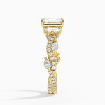 Vintage Secret Garden Diamond Ring (2/3 ct. tw.) Yellow Gold 18k Radiant Engagement Ring