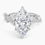 Vintage Secret Garden Diamond Ring (2/3 ct. tw.) Platinum Marquise Engagement Ring