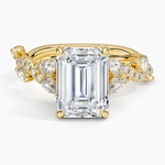 Vintage Secret Garden Diamond Ring (2/3 ct. tw.) Yellow Gold 18k Emerald Engagement Ring