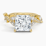 Vintage Secret Garden Diamond Ring (2/3 ct. tw.) Yellow Gold 18k Princess Engagement Ring