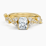 Vintage Secret Garden Diamond Ring (2/3 ct. tw.) Yellow Gold 18k Radiant Engagement Ring