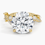 Vintage Secret Garden Diamond Ring (2/3 ct. tw.) Yellow Gold 18k Round Engagement Ring