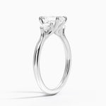 Freesia Three Stone Diamond Ring (1/3 ct. tw.) Platinum Emerald Engagement Ring