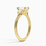 Freesia Three Stone Diamond Ring (1/3 ct. tw.) Yellow Gold 18k Emerald Engagement Ring