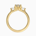 Freesia Three Stone Diamond Ring (1/3 ct. tw.) Yellow Gold 18k Marquise Engagement Ring