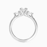 Freesia Three Stone Diamond Ring (1/3 ct. tw.) Platinum Oval Engagement Ring