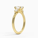 Freesia Three Stone Diamond Ring (1/3 ct. tw.) Yellow Gold 18k Oval Engagement Ring
