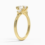 Freesia Three Stone Diamond Ring (1/3 ct. tw.) Yellow Gold 18k Pear Engagement Ring