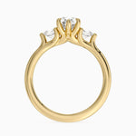 Freesia Three Stone Diamond Ring (1/3 ct. tw.) Yellow Gold 18k Pear Engagement Ring