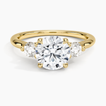 Freesia Three Stone Diamond Ring (1/3 ct. tw.) Yellow Gold 18k Round Engagement Ring