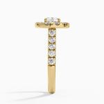 Adele Halo Diamond Ring Yellow Gold 18k Cushion Engagement Ring