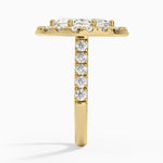 Adele Halo Diamond Ring Yellow Gold 18k Marquise Engagement Ring