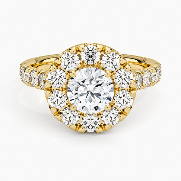 Adele Halo Diamond Engagement Ring