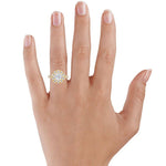 Adele Halo Diamond Ring Yellow Gold 18k Engagement Ring