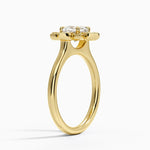 Fiore Halo Diamond Ring (1/4 ct. tw.) Yellow Gold 18k Cushion Engagement Ring