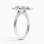 Fiore Halo Diamond Ring (1/4 ct. tw.) Platinum Marquise Engagement Ring