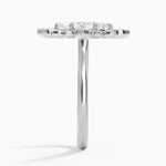 Fiore Halo Diamond Ring (1/4 ct. tw.) Platinum Marquise Engagement Ring