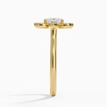 Fiore Halo Diamond Ring (1/4 ct. tw.) Yellow Gold 18k Princess Engagement Ring