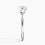 Petite Opera Three Stone Diamond Ring (1/4 ct. tw.) Platinum Cushion Engagement Ring