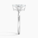 Petite Opera Three Stone Diamond Ring (1/4 ct. tw.) Platinum Marquise Engagement Ring