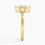 Petite Opera Three Stone Diamond Ring (1/4 ct. tw.) Yellow Gold 18k Marquise Engagement Ring