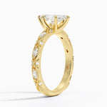 Celestia Milgrain Diamond Ring (1/4 ct. tw.) Yellow Gold 18k Marquise Engagement Ring