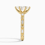 Celestia Milgrain Diamond Ring (1/4 ct. tw.) Yellow Gold 18k Marquise Engagement Ring