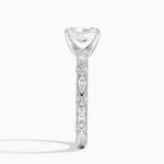 Celestia Milgrain Diamond Ring (1/4 ct. tw.) Platinum Radiant Engagement Ring