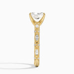 Celestia Milgrain Diamond Ring (1/4 ct. tw.) Yellow Gold 18k Radiant Engagement Ring