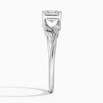 Arden Diamond Ring Platinum Asscher Engagement Ring