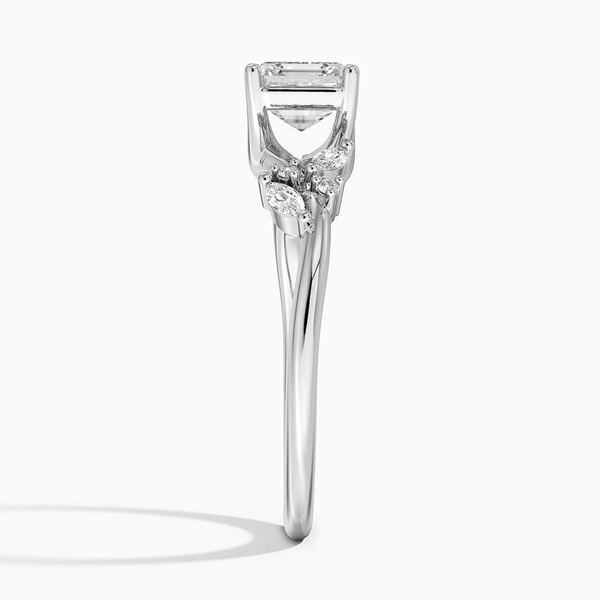 Arden Diamond Ring Platinum Asscher Engagement Ring